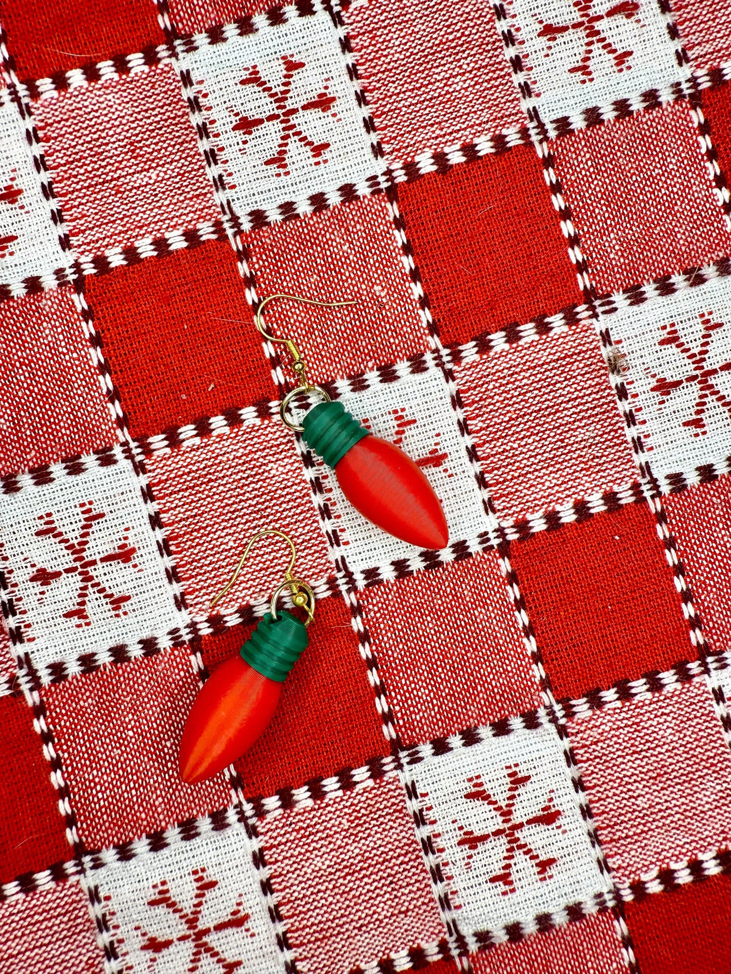 Christmas Light Earrings