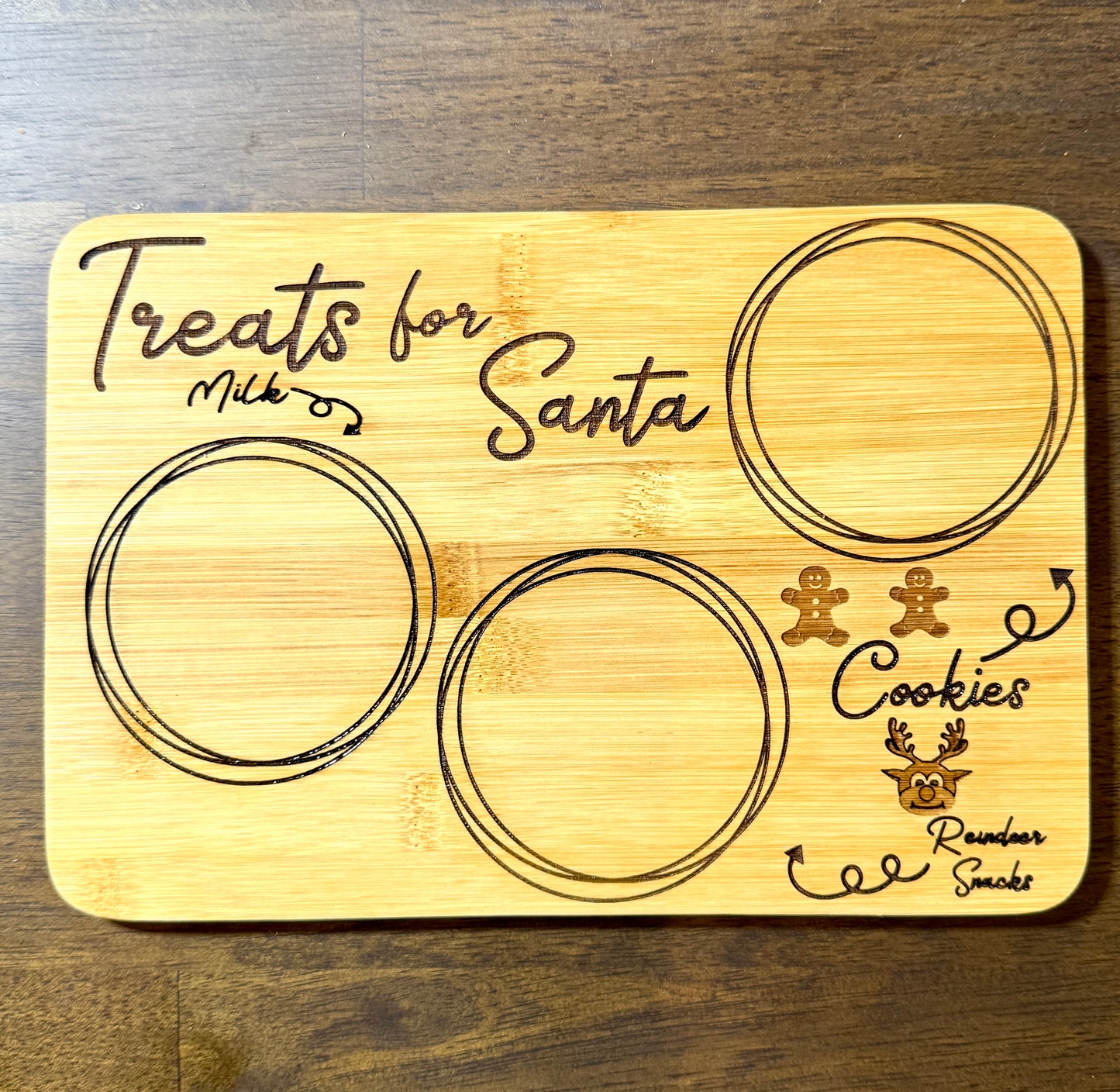 Santa Cookie and Milk Tray