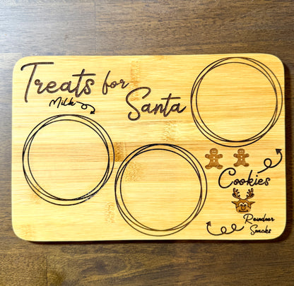 Santa Cookie and Milk Tray