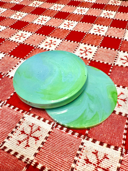 Resin coasters set of 2