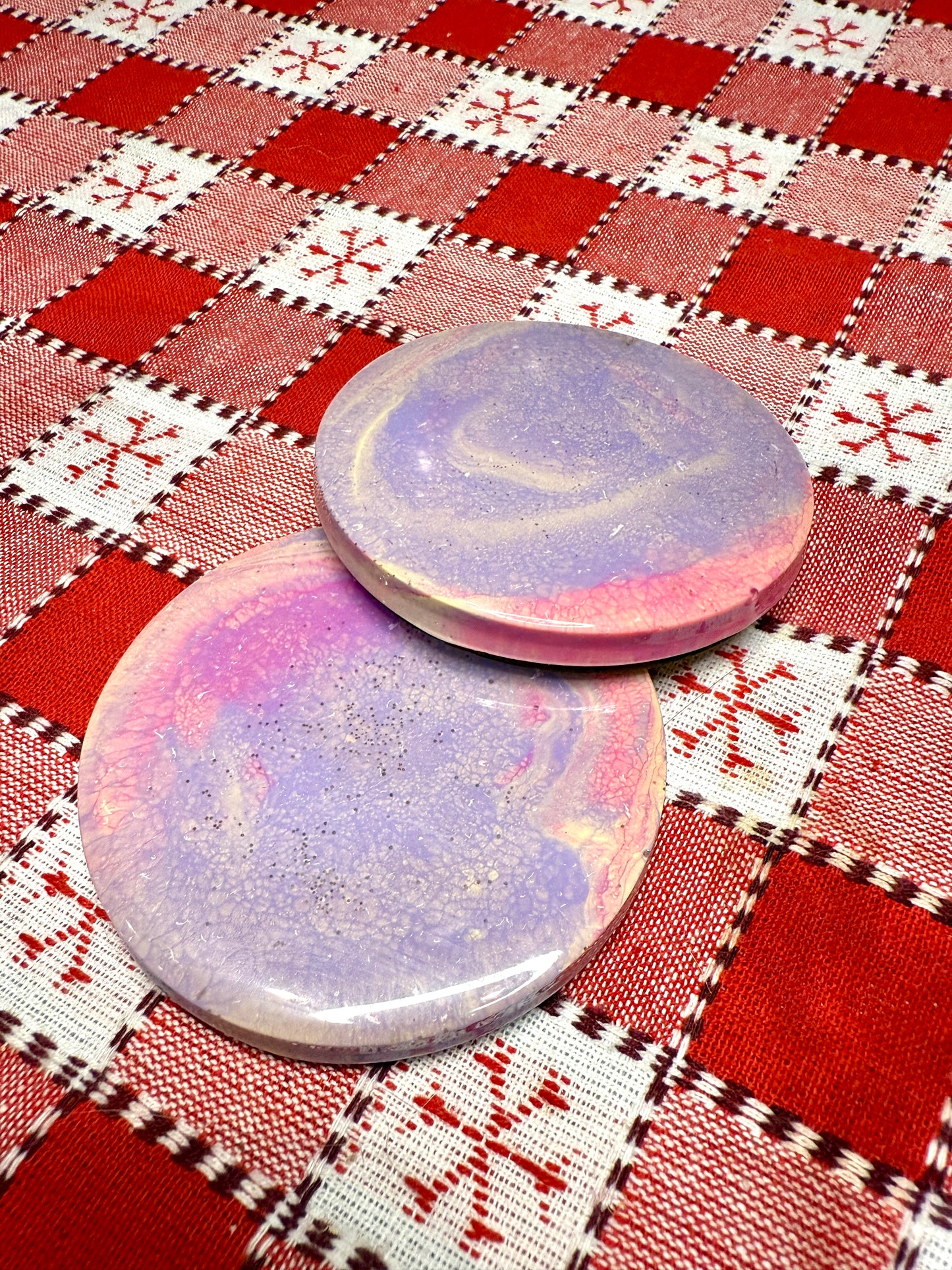 Resin coasters set of 2