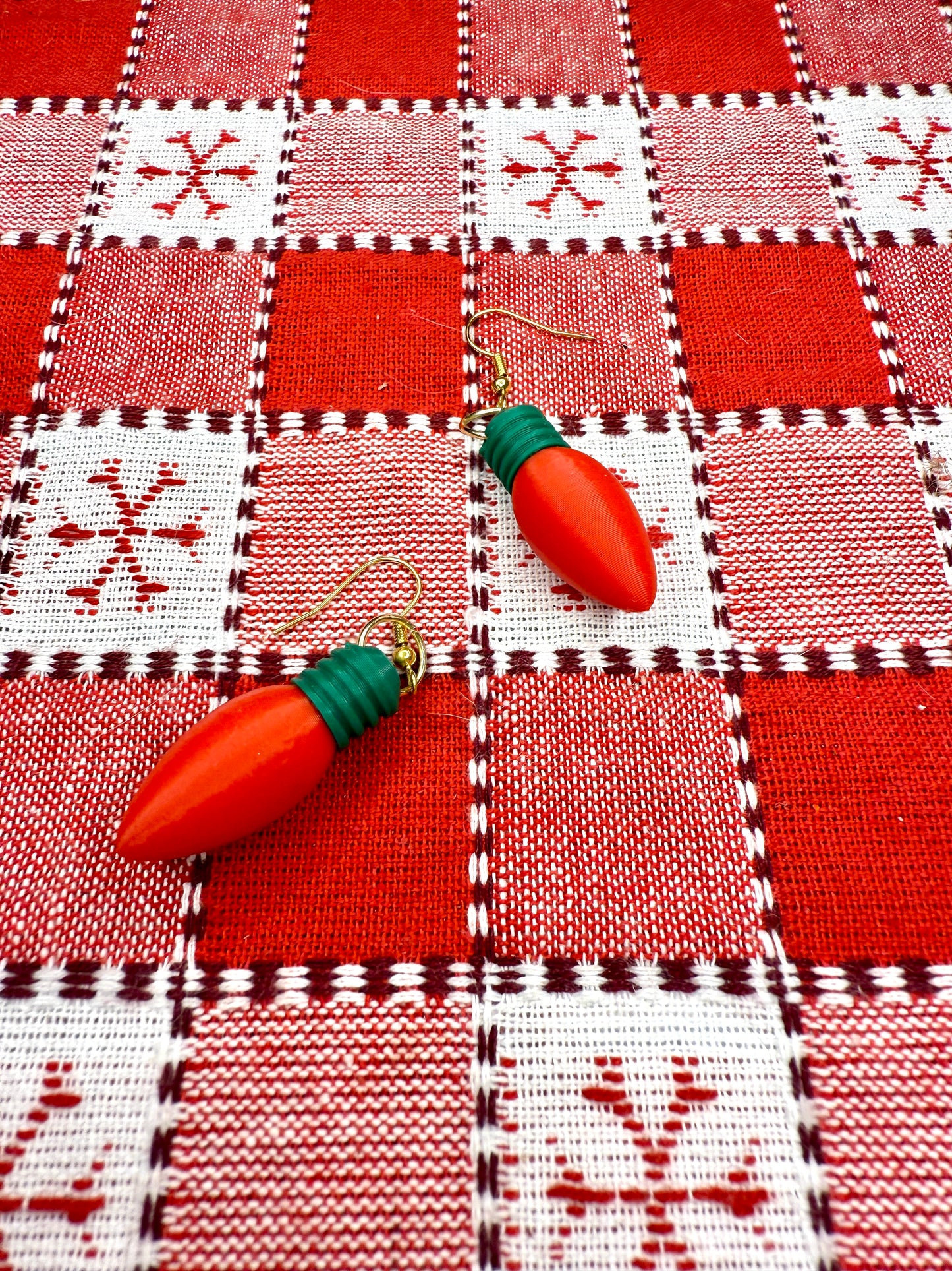 Christmas Light Earrings