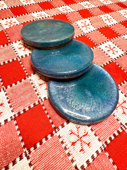 Resin Beach coasters set of 3