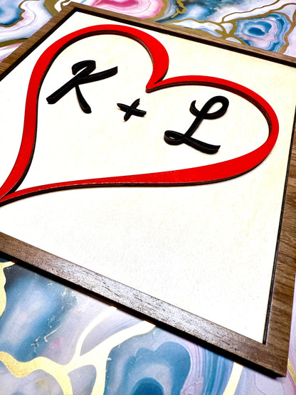 Valentines Day Initial’s Heart Sign