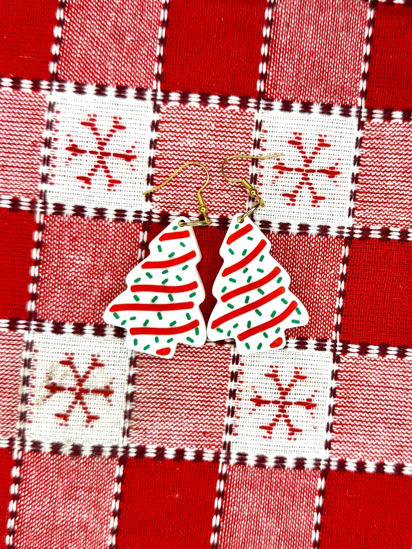 Christmas Cake Earrings
