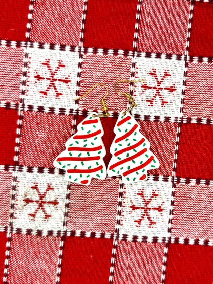 Christmas Cake Earrings