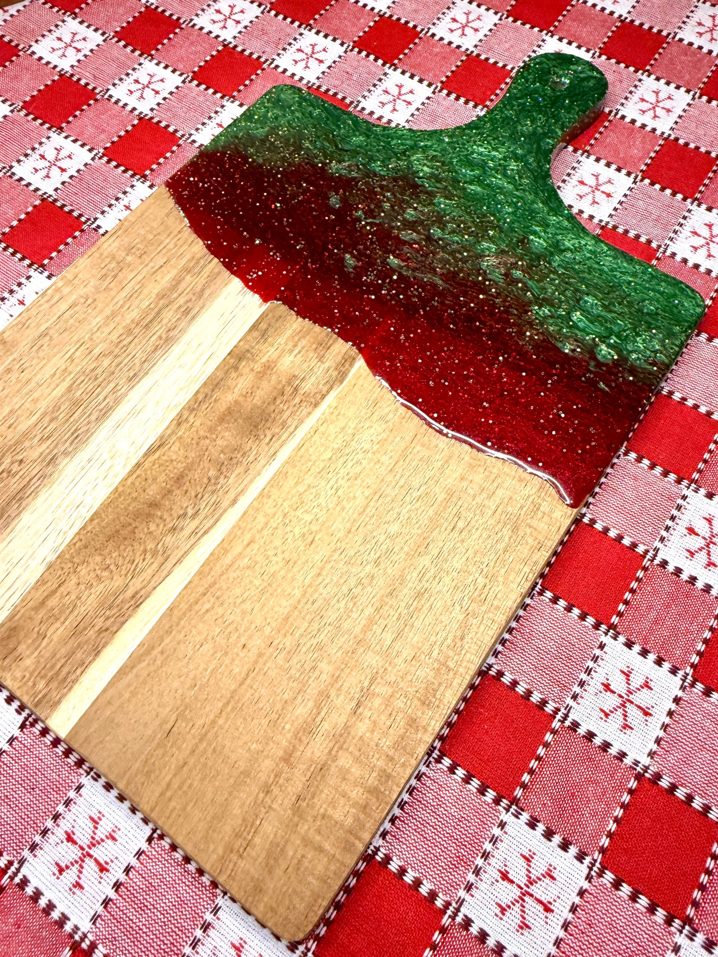 Christmas Custom Resin Cutting Board | Personalized Engraved Board | Charcuterie Board |Custom Kitchen Gift | Handmade Kitchen Decor