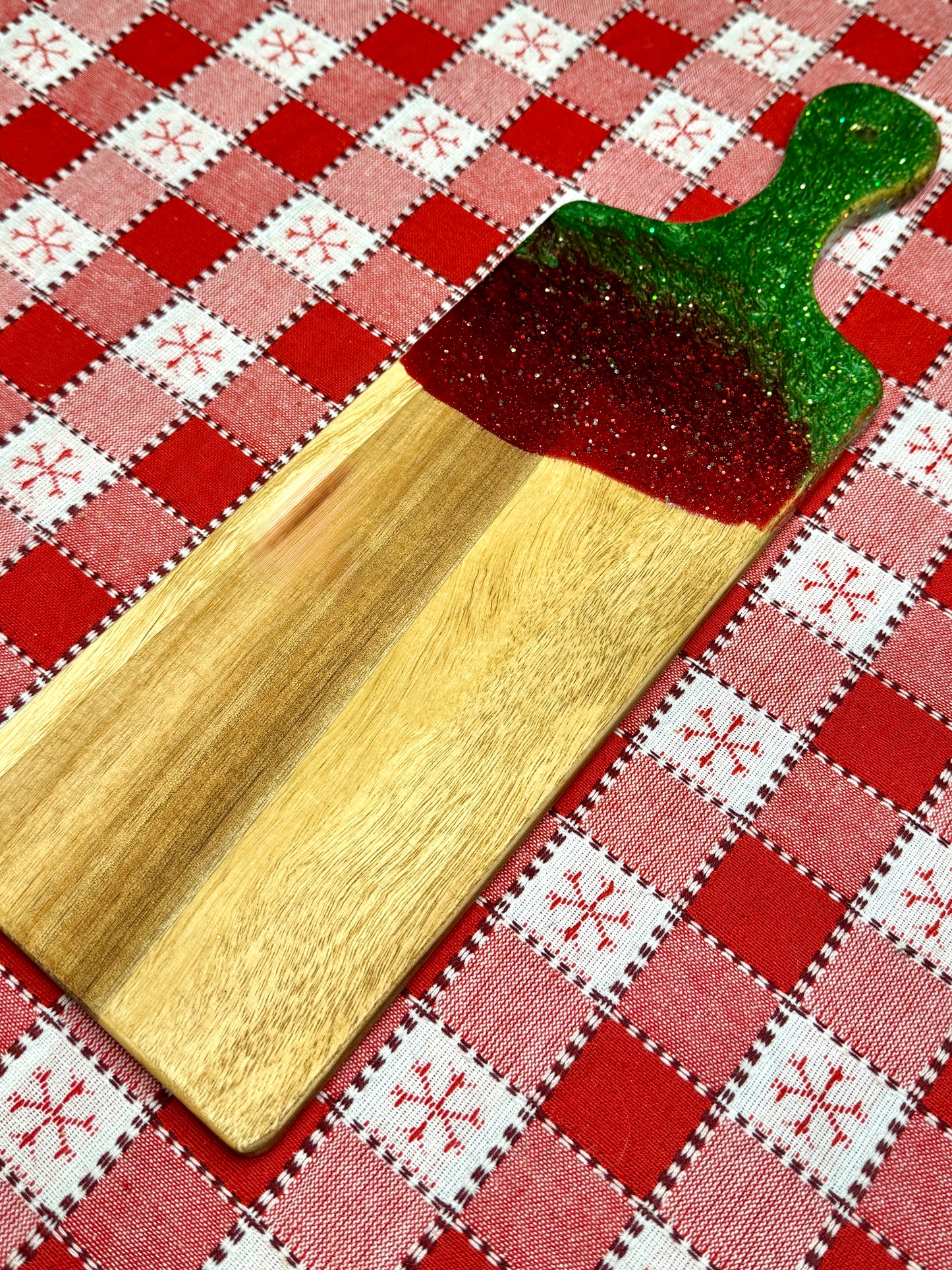 Christmas Custom Resin Cutting Board | Personalized Engraved Board | Charcuterie Board |Custom Kitchen Gift | Handmade Kitchen Decor