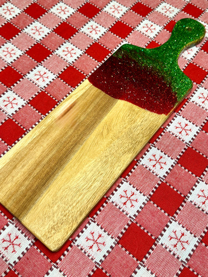 Christmas Custom Resin Cutting Board | Personalized Engraved Board | Charcuterie Board |Custom Kitchen Gift | Handmade Kitchen Decor