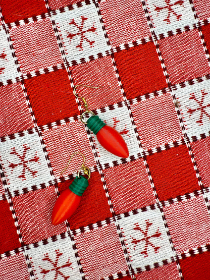 Christmas Light Earrings