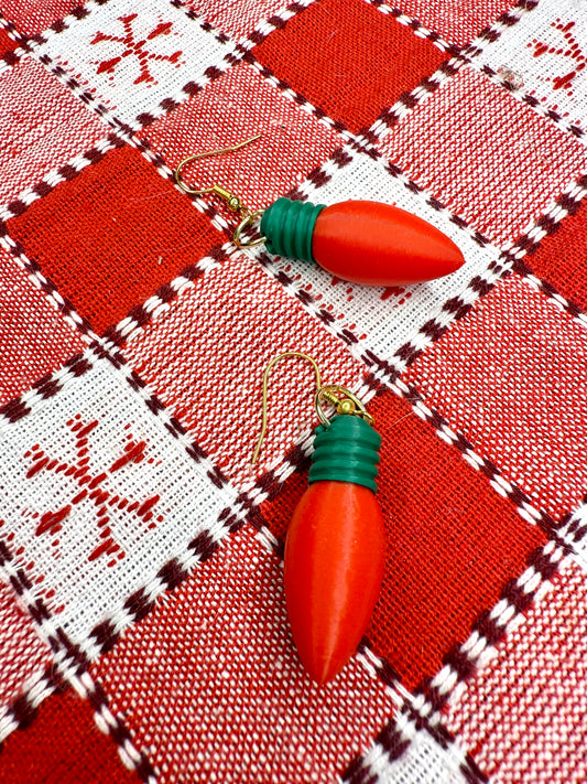 Christmas Light Earrings
