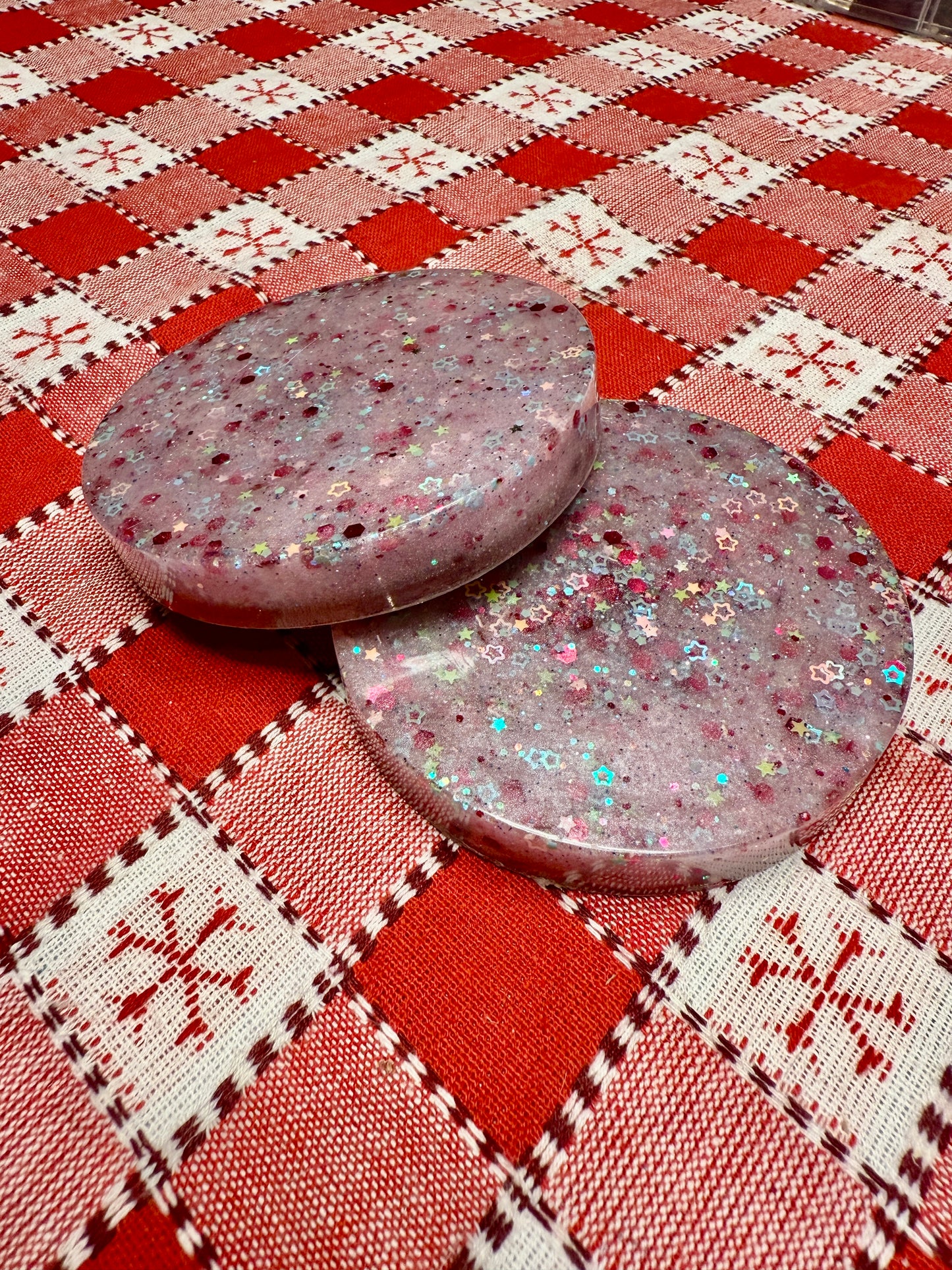 Resin coasters set of 2