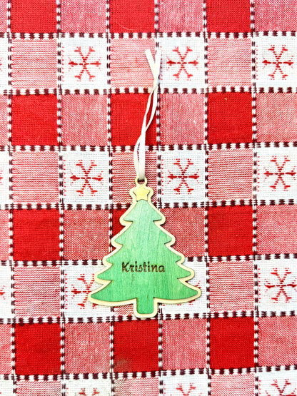 Custom Engraved Christmas Ornaments