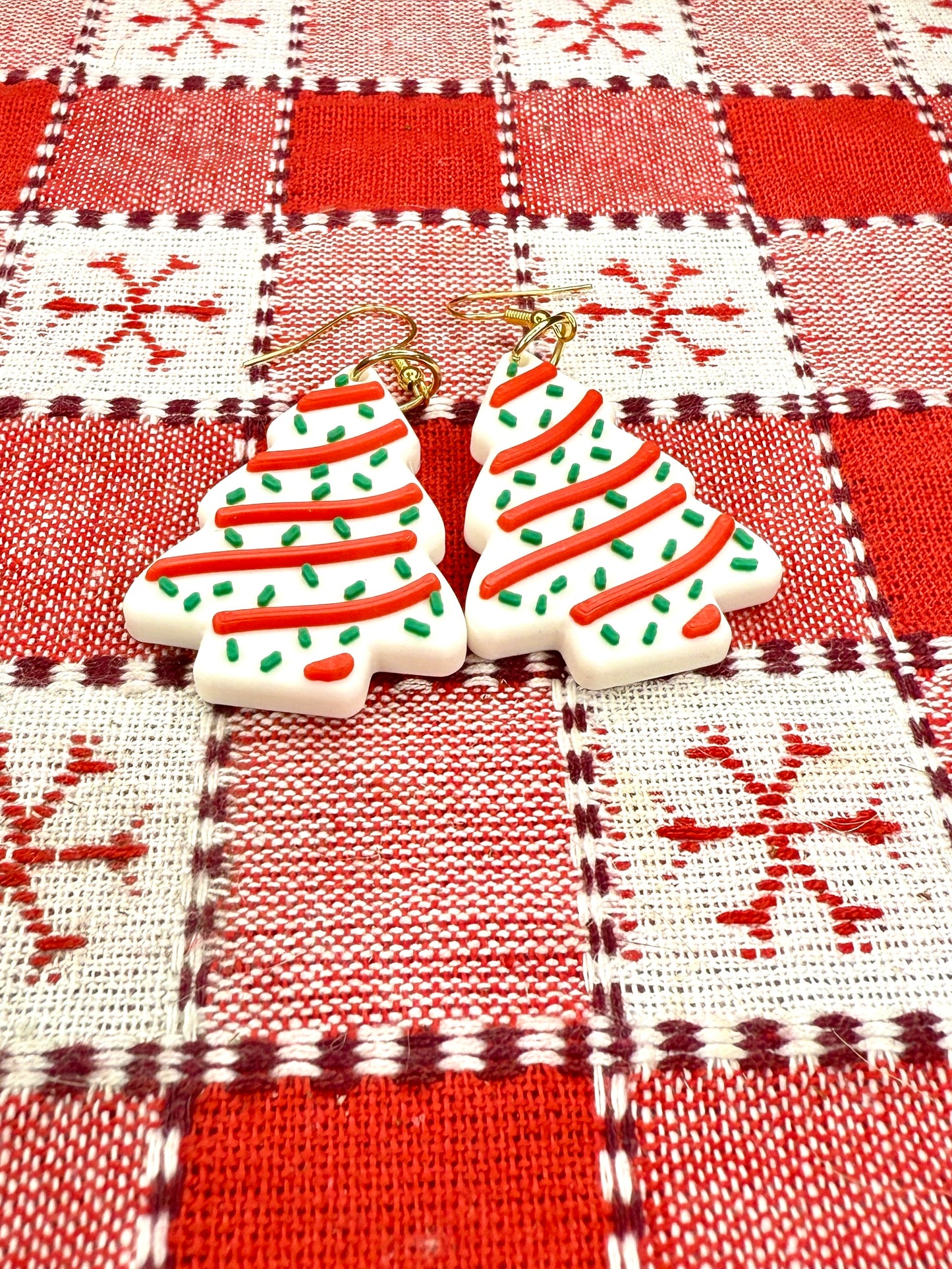 Christmas Cake Earrings
