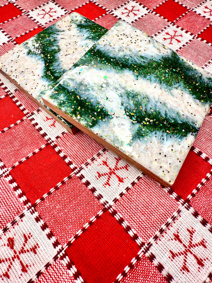 Resin and Wood Coasters Set of 2