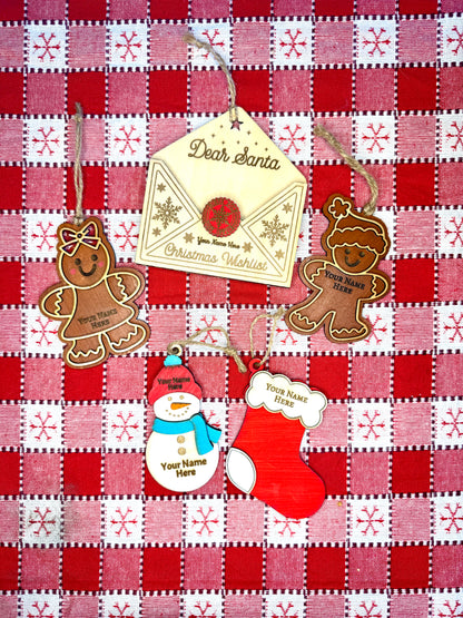 Custom Engraved Christmas Ornaments