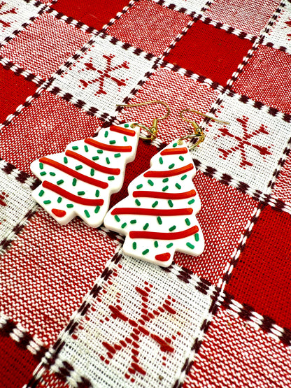 Christmas Cake Earrings