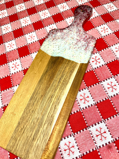 Christmas Custom Resin Cutting Board | Personalized Engraved Board | Charcuterie Board |Custom Kitchen Gift | Handmade Kitchen Decor