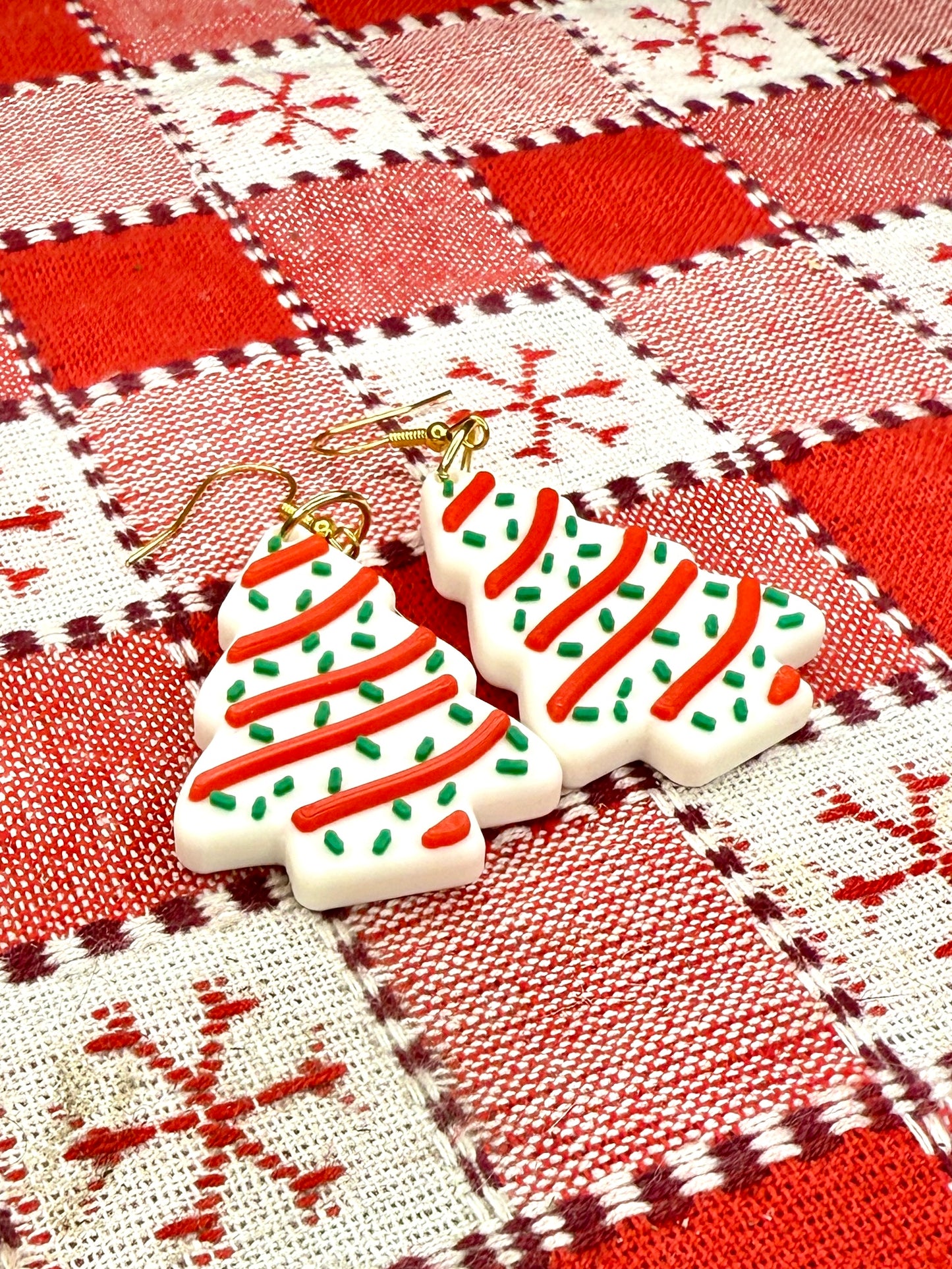 Christmas Cake Earrings
