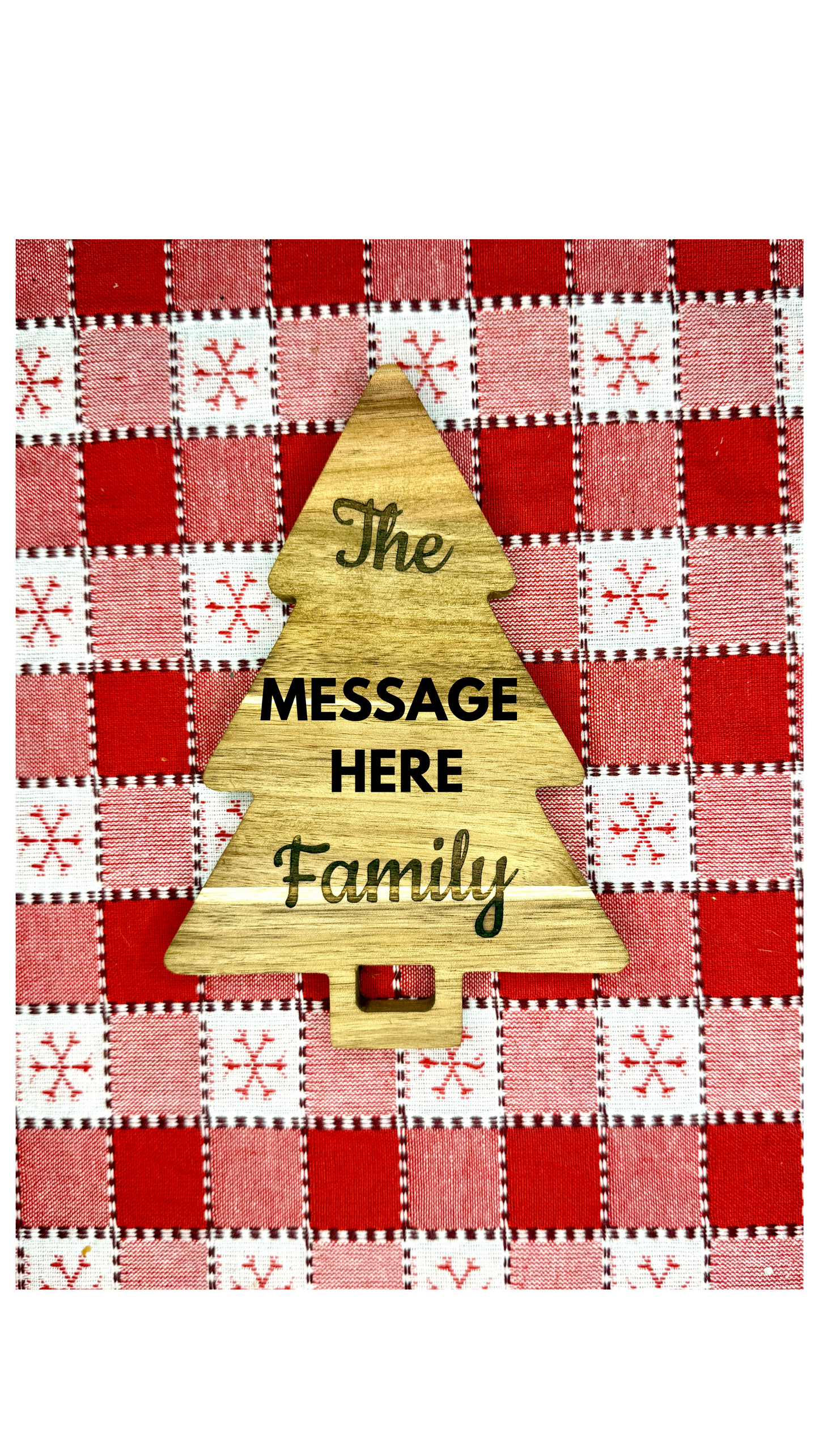 Christmas Tree Serving Board, Custom Engraved Charcuterie Tray