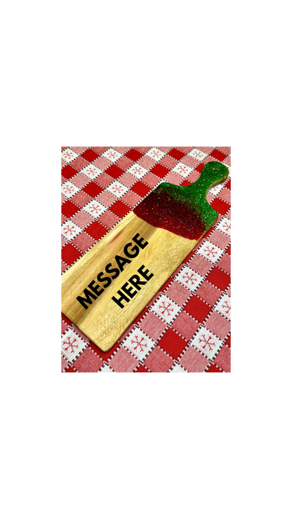 Christmas Custom Resin Cutting Board | Personalized Engraved Board | Charcuterie Board |Custom Kitchen Gift | Handmade Kitchen Decor