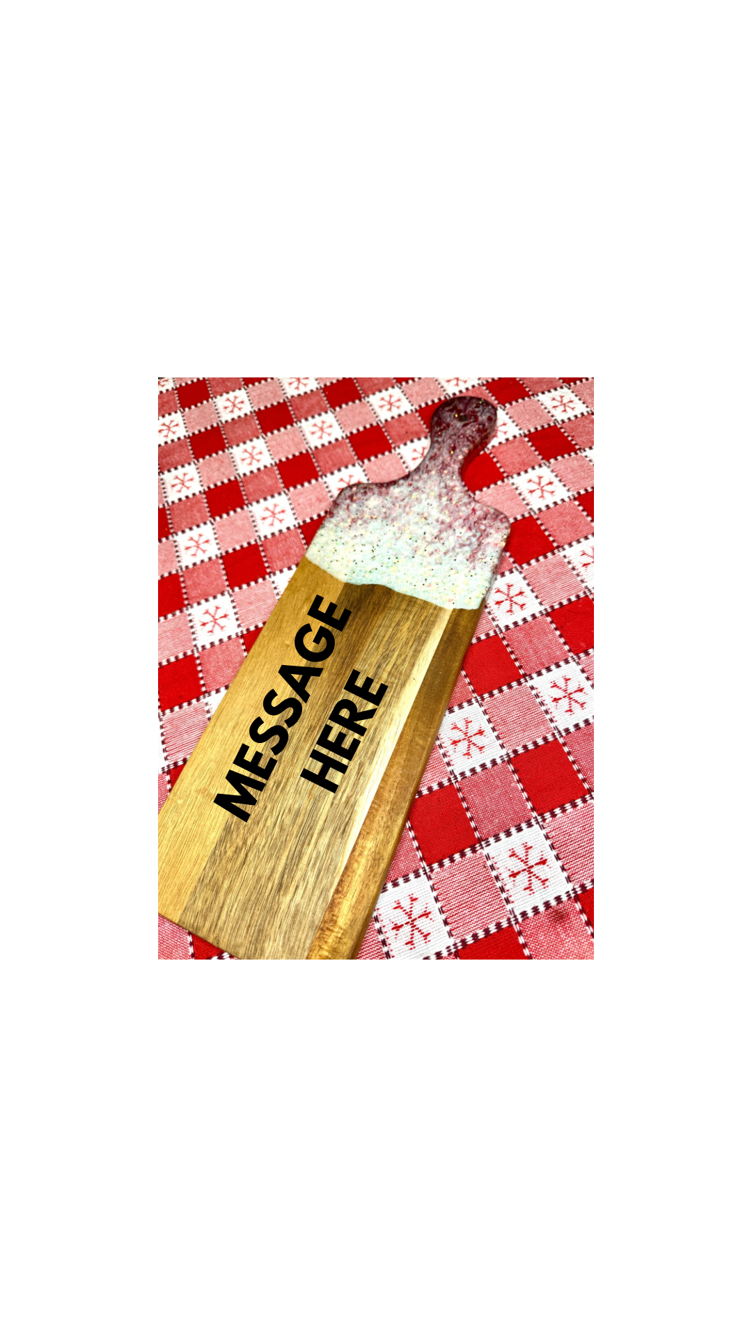 Christmas Custom Resin Cutting Board | Personalized Engraved Board | Charcuterie Board |Custom Kitchen Gift | Handmade Kitchen Decor