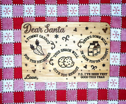 Santa Cookie and Milk Tray