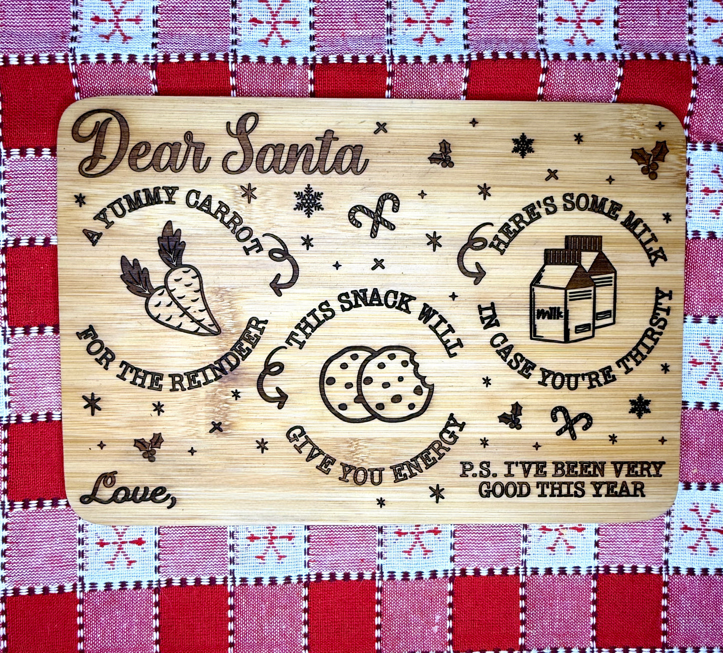 Santa Cookie and Milk Tray