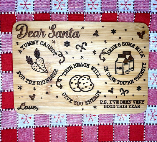 Santa Cookie and Milk Tray