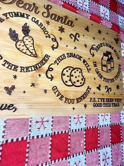 Santa Cookie and Milk Tray