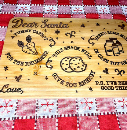 Santa Cookie and Milk Tray