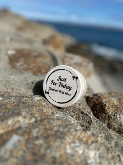 Custom Engraved Just For Today Wood Keepsake Box