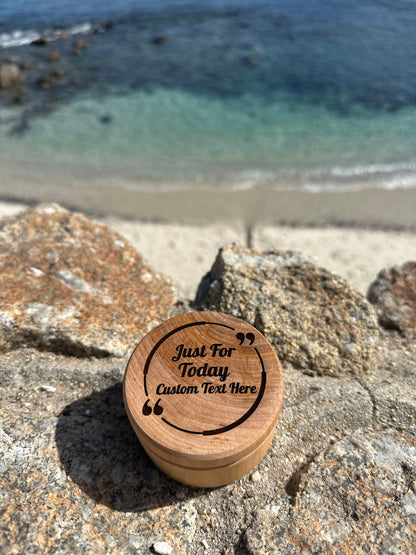 Custom Engraved Just For Today Wood Keepsake Box