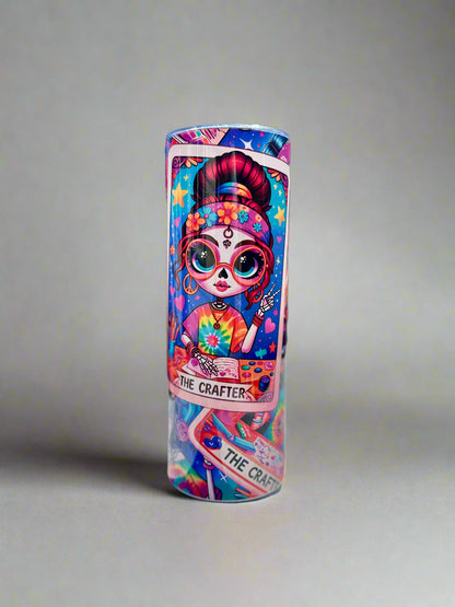 The Crafter 20 oz Stainless Steel Tumbler -Tarot Card Them - Bottle Drinkware vacuuminsulated