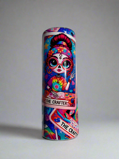 The Crafter 20 oz Stainless Steel Tumbler -Tarot Card Them - Bottle Drinkware vacuuminsulated