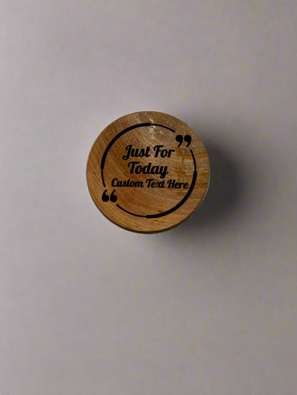 Custom Engraved Just For Today Wood Keepsake Box