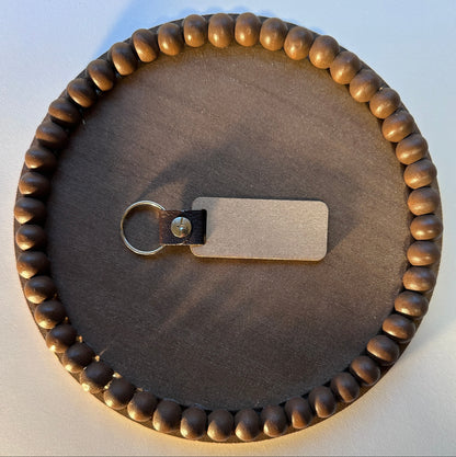 Personalized Wooden Keychain – Custom Engraved Text or Name
