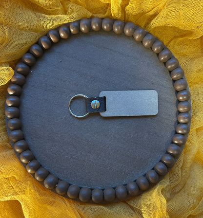 Personalized Wooden Keychain – Custom Engraved Text or Name