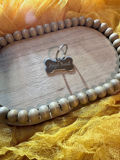 🐾 Custom Engraved Pet ID Tag – Personalized for Dogs & Cats