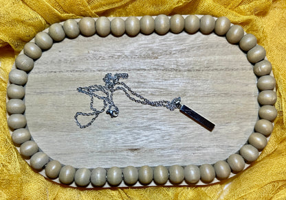 Custom Engraved Bar Necklace – Stainless Steel