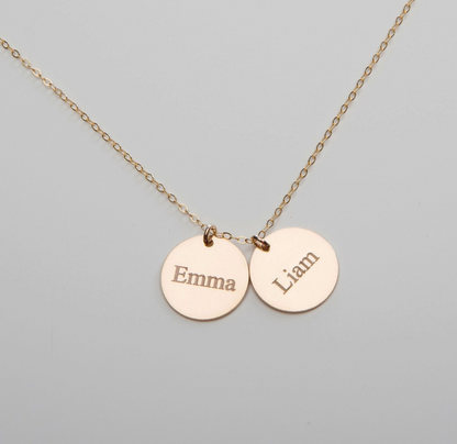 Engraved Necklaces – Available in Rose Gold, Gold, and Silver Plated