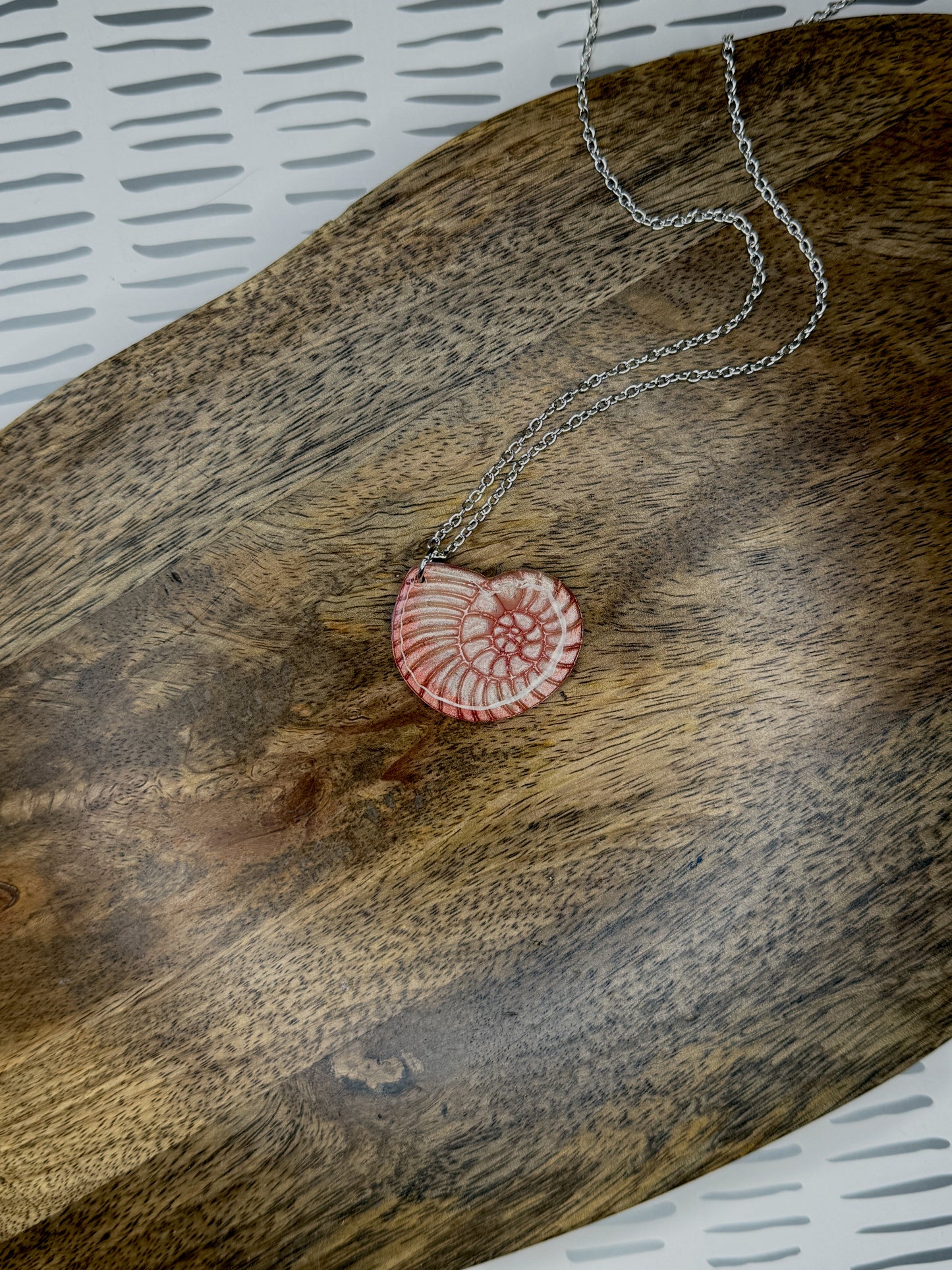 Shell Necklace | Polymer Clay Necklace | Ocean Lovers Jewelry | Beachy Statement Necklace | Handmade Coastal Necklace