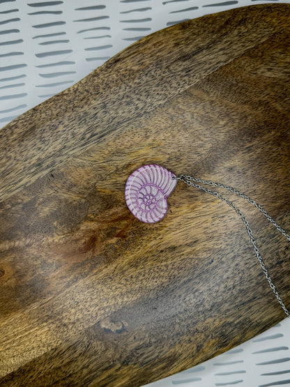 Shell Necklace | Polymer Clay Necklace | Ocean Lovers Jewelry | Beachy Statement Necklace | Handmade Coastal Necklace