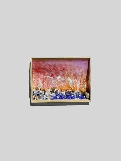 Resin Trinket Tray | Jewelry Dish, Key Bowl, or Catch-All | Custom Design, Flared or Square Style